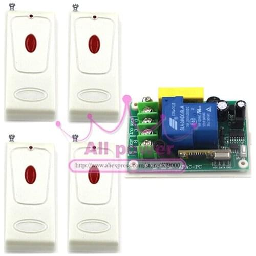 New Arrival 433MHz 30A RF Wireless Remote Control Receiver Switch 220V High Power Learning Code Free Shipping
