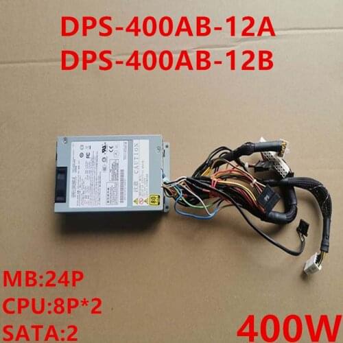Almost New PSU For Delta 80plus Gold Flex Small 1U 400W Power Supply DPS-400AB-12 ADPS-400AB-12 B