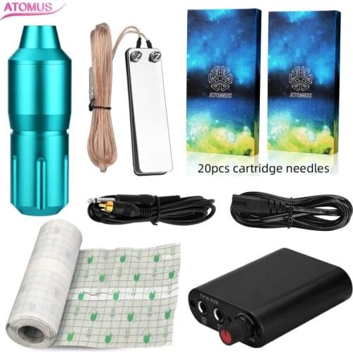 Tattoo Kit Professional Tattoo Machines Gun and Tattoo Power Supply for Beginner Body Art Permanent Makeup