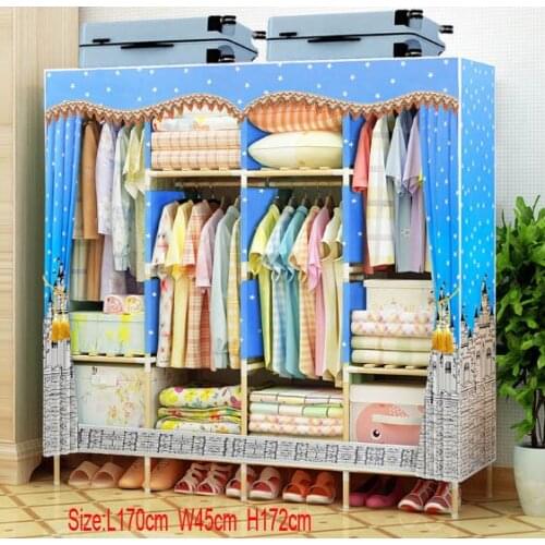 Factory Price Solid Wood Wardrobe length 170 cm