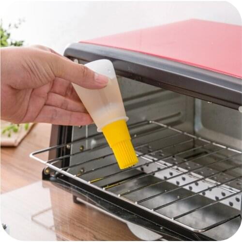 Silicone Oil Bottle With Brush Pen Cake Butter Bread Pastry Brush Baking BBQ Honey Oil Brushes Barbecue Tool Kitchen Gadgets 25