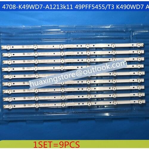 LED strips for PHILIPS 49 TV 49PFF5250 49PFF5455 K490WD7 A1 4708 K49WD7 A1213K11 4708 K49WD7 A1213K21