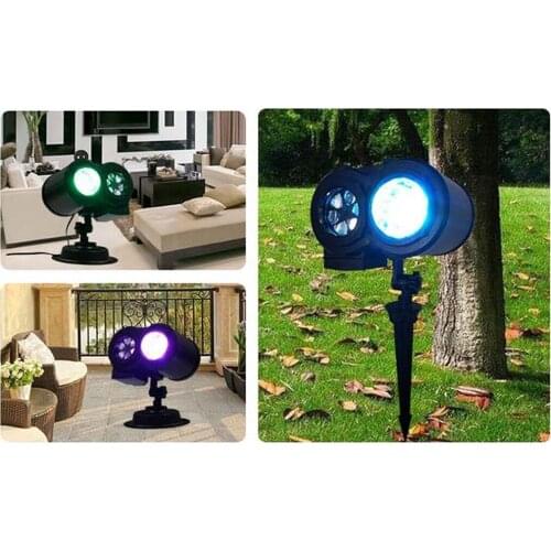 LED Christmas Projector Light with 12 Slides Patterns, Waterproof Outdoor Indoor Holiday for Halloween Xmas Birthday Decoration