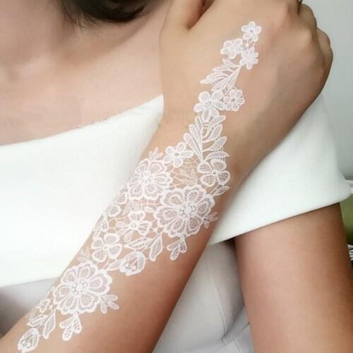 Waterproof Temporary Tattoo Sticker Sexy Fashion White Bud Silk Tatto For Women Men Body Art Fake Tatoo