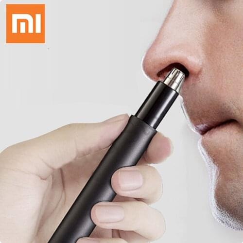 Xiaomi Mini Nose Hair Trimmer Portable Electric Nose Hair Trimmer Removable Washable Nose Hair Shaver Mini Tool Family Daily Use
