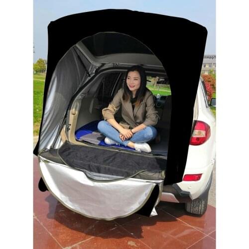 Car Rear Roof Outdoor Equipment Camping Tent Canopy Tail Ledger Picnic Awning For BMW X5 Khaki Black Camouflage For SUV Only