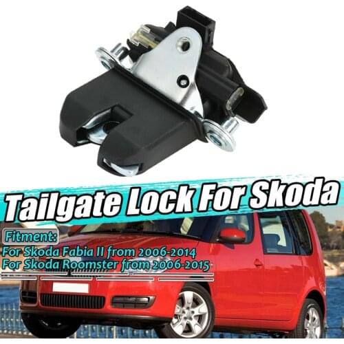 Car Rear Trunk Tailgate Lock Latch for Skoda Fabia II/Roomster 2006-2015 5J0827501B 5J0827501A 5J0827501C