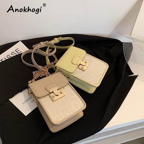 PU Leather Letter Print Women Shoulder Bags Mini Ladies Phone Crossbody bag ML143