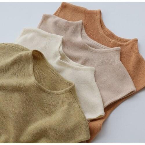 Women Sweater Vest Spring Autumn New Sleeveless O-Neck Solid Color Casual Loose Knitted Tank Pullover Top Korean Clothes Female