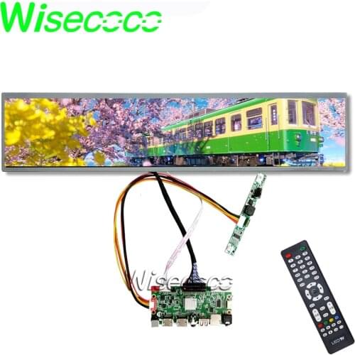 24 inch Stretched Bar LCD Screen for Supermarket Shelf Advertising DV240FBM-NB0 1920*360 Controller Board