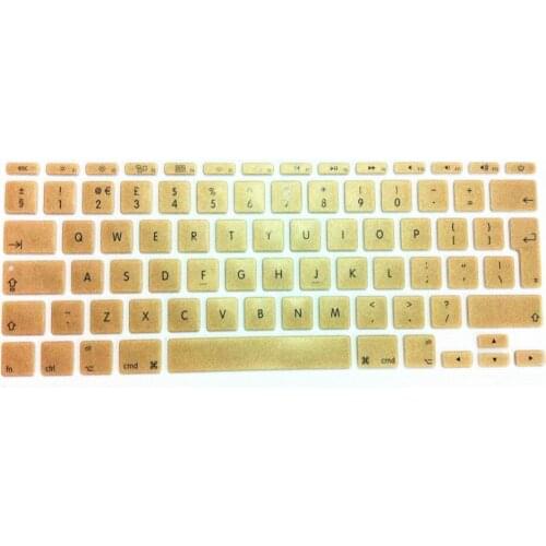 Gold+Dazzle colour EU English Soft Silicone Keyboard Protective Film 5PCS for Apple MacBook air 11 11.6 New Arrival MEAFO