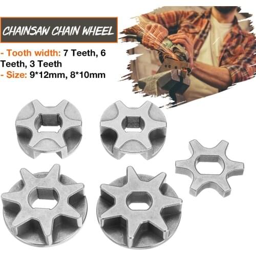 3/6/7Teeth M10 Sprocket Chain Saw Gear Angle Grinder Replacement Gear Chainsaw Bracket Power Tool Gear Chainsaw Part Replacement