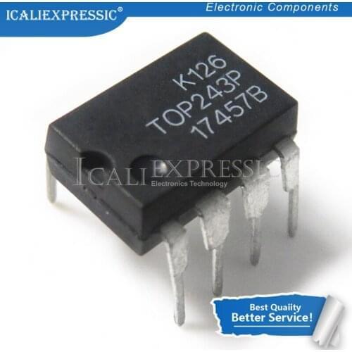 10PCS TOP243PN DIP-7 TOP243 DIP In Stock