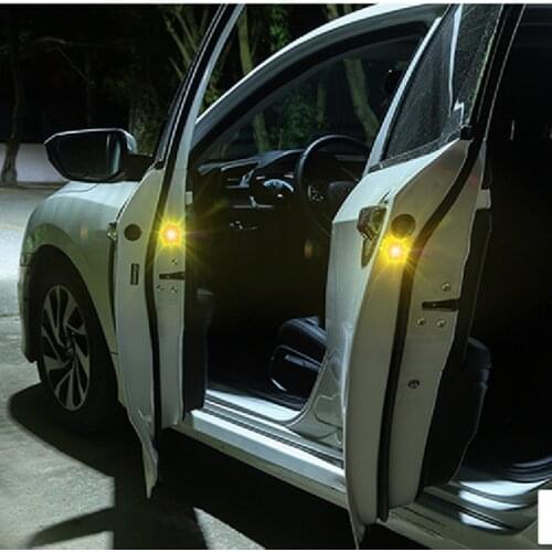 2pcs Magnetic Wireless 5LED Door Open Warning Anti-Collision Light for Audi A-series S-series RS-series Q3 Q5 SQ5 Q7 A1 A3 S3 A4
