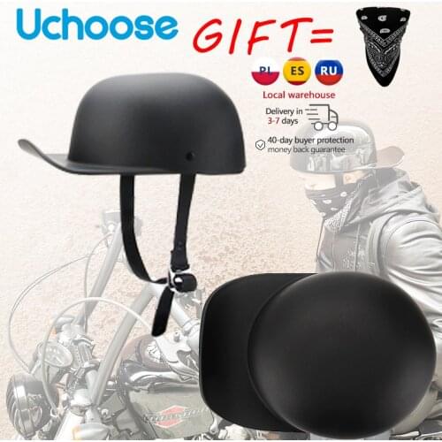 2021 Baseball Cap Helmet Motorcycle Vintage Retro Helmets Summer Open Face Scooter Cruiser Chopper Gangster DS Men Women Kid