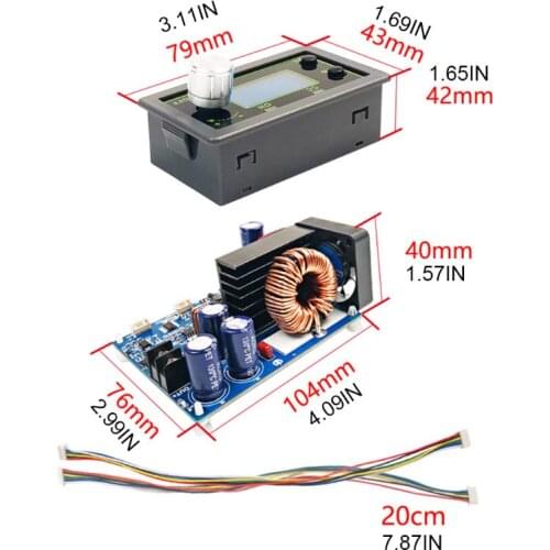 50V 12A 600W Programmable CNC Step-down Power Supply Module Constant Voltage E5BE