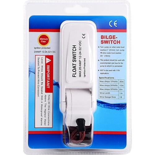 20 AMP Automatic Electric Pump Float Switch DC12V Level Controller