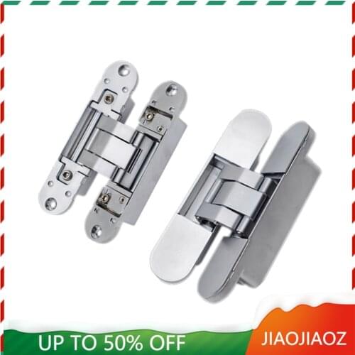 Free shipping Wood door hinges 3Dadjustable hinge Open the hinge flat 180 degree hinge cross hidden hinge heavy duty gate hinge