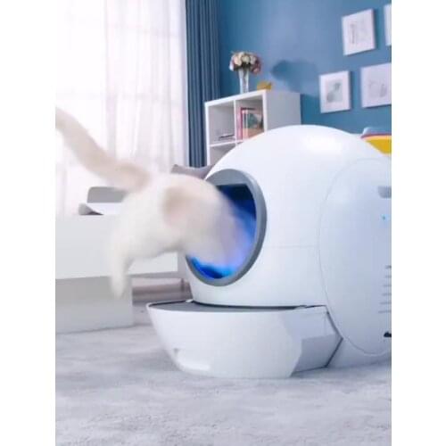 Luxury Large Enclosed Portable Automatic Cat Litter Toilet Furniture Auto Smart Intelligent Self Cleaning Cat Litter Box For Cat