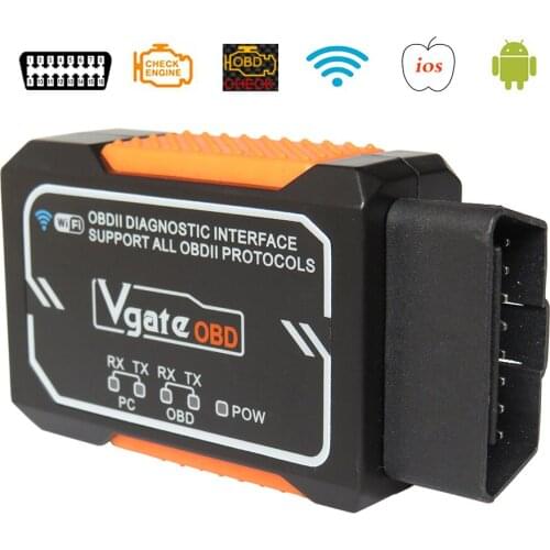 Vgate OBD2 Elm 327 Bluetooth/WIFI Wireless Auto Scanner with chip PIC18F2480 Adapter diagnostic Scan Tool Elm327 For ios android