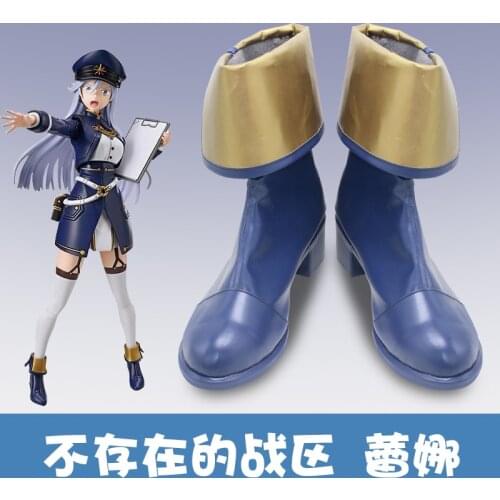 Game 86 Vladilena Milize Cosplay shoes customize boots Costume Fashion Combat Uniform Full Set Femlae Activity Party clothes