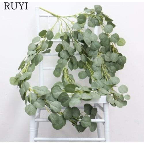 Simulation plants Hanging eucalyptus leaves rattan Wedding plants wall decoration accessories living room home decor fake plants
