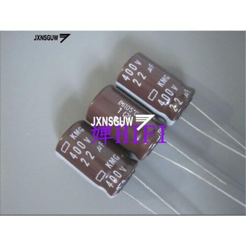 20PCS NIPPON KMG 400V22UF 12.5X20MM NCC long life electrolytic capacitor 22UF/400V CHEMI-CON 105 degrees 22uF 400V