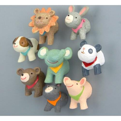 Fridge Magnets Animal Whiteboard Magnetic Sticker Cat Dog Refrigerator Decoration Kids Toy Cartoons Decal Gift Souvenir Kitchen