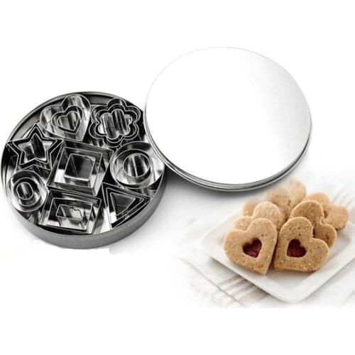24pcs stainless steel Cookie molds set baking tools emporte piece patisserie reposteria y pasteleria accesorios factory Outlet