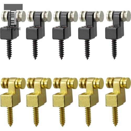 Set of 5 Guitar Roller String Trees Retainers with Screws for Strat & Tele Guitar Parts