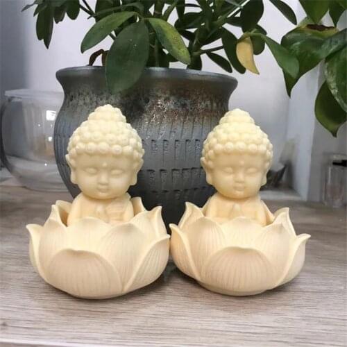 Natural oak bud fruit lotus base Sakyamuni Buddha healing home decoration
