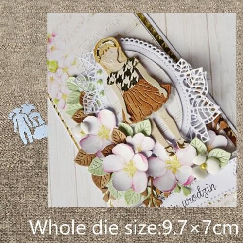 New Design Craft Metal Cutting Die die cuts lovely skirt girl decoration scrapbook Album Paper Card Craft Embossing die cuts