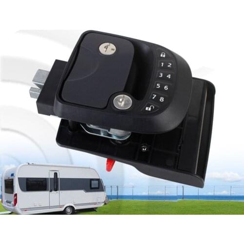 New Secure Car RV Keyless Entry Door Lock Latch Handle Knob Deadbolt NEW Durable Convenient RV Camper Trailer Black #279370