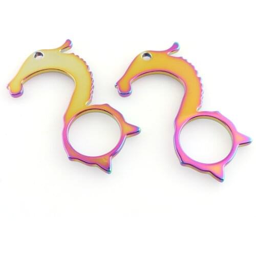 Door Opener Rainbow Button Pusher Hook Hand Free Key Opener Door Handle Antimicrobial Contactless Touchless Tool