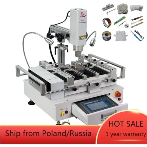 Soldering station R690 V.3 BGA Rework Station 3 zones welding machine with laser point hot air touch screen and solder flux