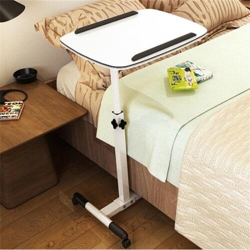 60x40CM Height-Adjustable Bedside Table Fashion Movable Laptop Table Multipurpose Modern Notebook Desk