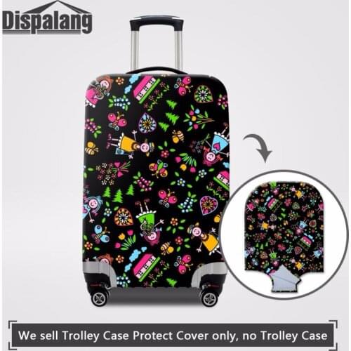 Dispalang Durable Travel Luggage Suitcase Protective Cover Cartoon Pattern Rain Dust Cover For Trolley Suitcase Travel Bag Cover