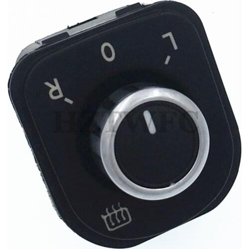 High Quality Chrome Power Side Mirror Adjust Switch Knob 5ND959565B For Jetta MK5 Golf MK5 MK6 Rabbit Eos Passat B6 3C Tiguan