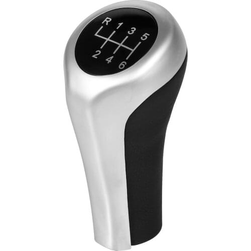 6 Speed Gear Stick Shift Knob, Car Auto 6-Speed Gear Shifter Knob Head Universal Replacement for BMW E46 E90 E91 E92 X1 X3 X5