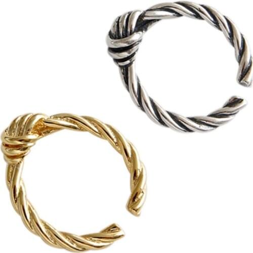 SILVERHOO 925 Sterling Silver Ring For Women Fine Jewelry Adjustable High Quality Hand Made Simplicity Madam Rings Star Products