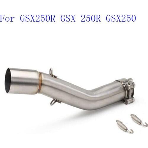 Motorcycle Exhaust System Middle Pipe Connect Mid Tube escape Slip On For GSX250R GSX 250R GSX250