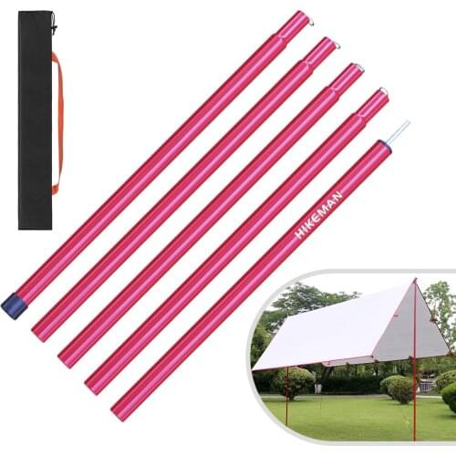 Folding Tent Pole Thicken Steel Tent Support Rods Beach Shelter Tarp Awning Pole Replacement Poles Accessories