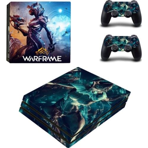 Warframe Style PS4 Pro Skin Sticker for Sony Playstation 4 Pro Console & 2 Controllers Decal Vinyl Protective Skins Style 7