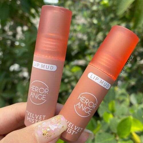 2021 6 Colors Velvet Lipstick Vivid Colour Non-Stick Cup Long Lasting Lip Glosses for Women Girl