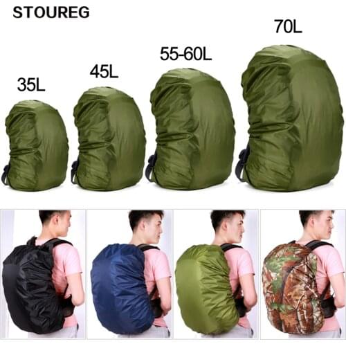 35-80L Waterproof Backpack Cover,Dustproof Rain Cover For Backpack,Rainproof Cover Outdoor Camping Hiking Climbing Bag Raincover