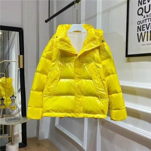 Women Winter Fashion Short Waterproof Bread Parkas Female Solid Warm Puffer Jacket Ladies Loose Hooded Outwear Casaco Feminino