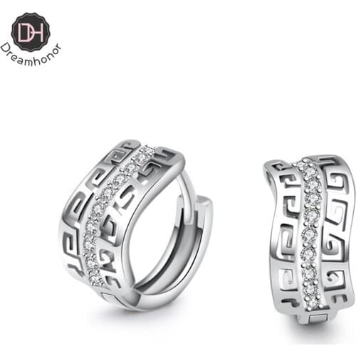 2021 Hot Sale Fashion Style 925 Silver Super Flash Single Row Zirconia Clip Earrings For Woman Jewelry