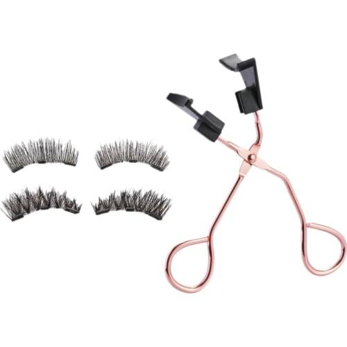 1 Set netic Eyelashes Clips Set 3D Mink Eyelash Extension No Glue Need Easy Apply Eyelashes Handmade Reusable Lashes