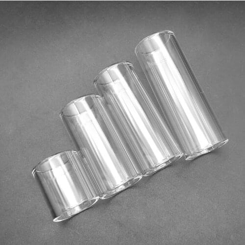 20pcs Glass Guitar Slide Crystal Guitar Stick Guitar Finger Slide Length 28mm/50mm/60mm/70mm Inradius Guitar Accessories