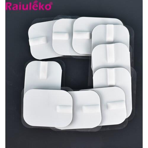 20/10Pcs 6*4cm Tens Electrode Pads Frequency Therapy Machine Pads Cervical Vertebra Physiotherapy Body Massager Pads Pin Type